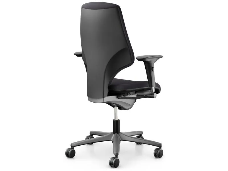 Giroflex Bürostuhl 64 mit Polsterrücken und Armlehnen, Charcoal Giroflex Bürostuhl 64 mit Polsterrücken und Armlehnen, Charcoal