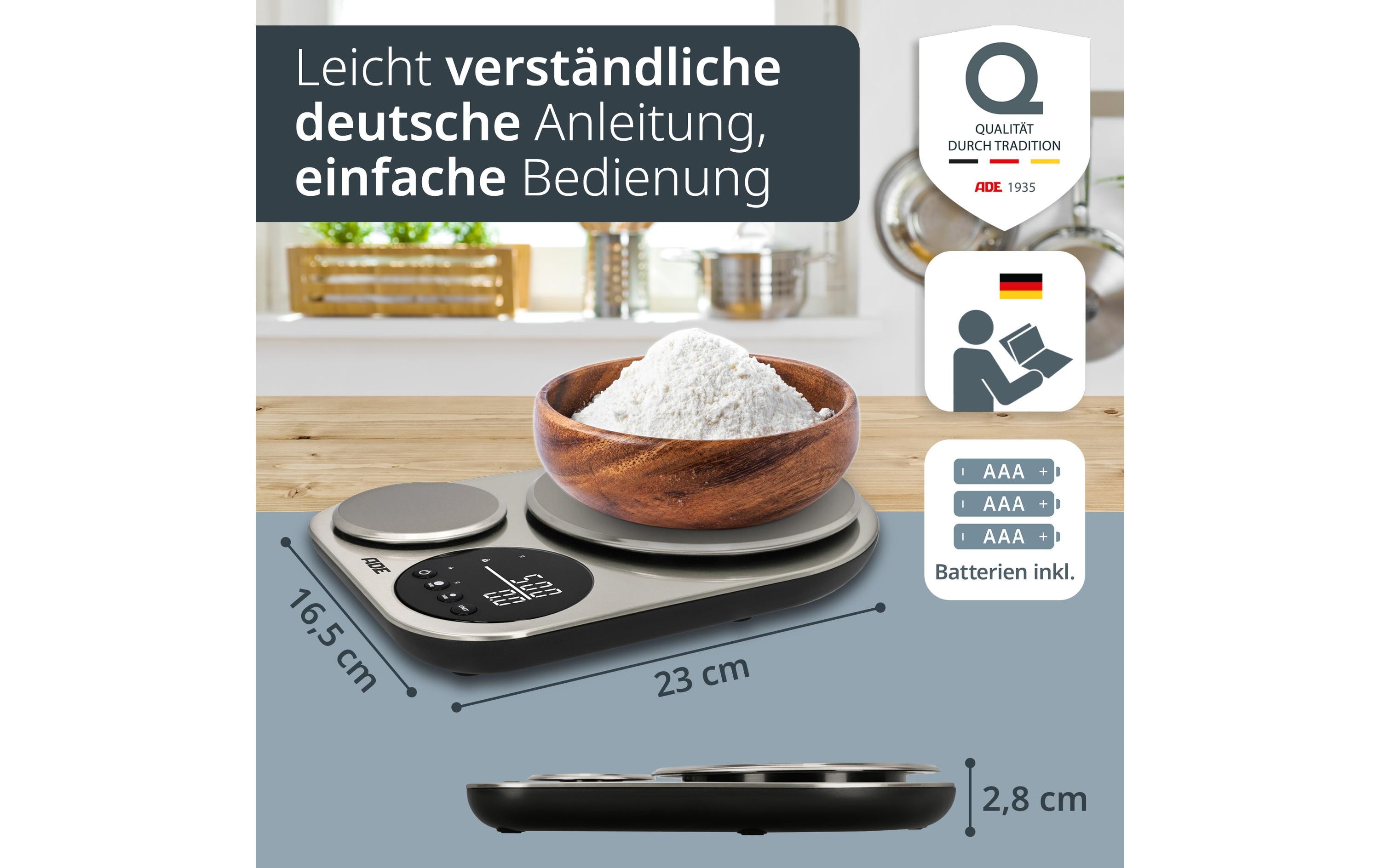 ADE Küchenwaage Isabella Silber