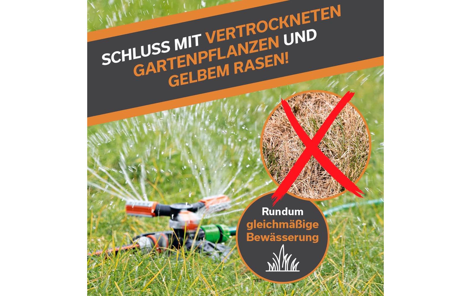 EASYmaxx 360°-Gartensprinkler - 2er-Set