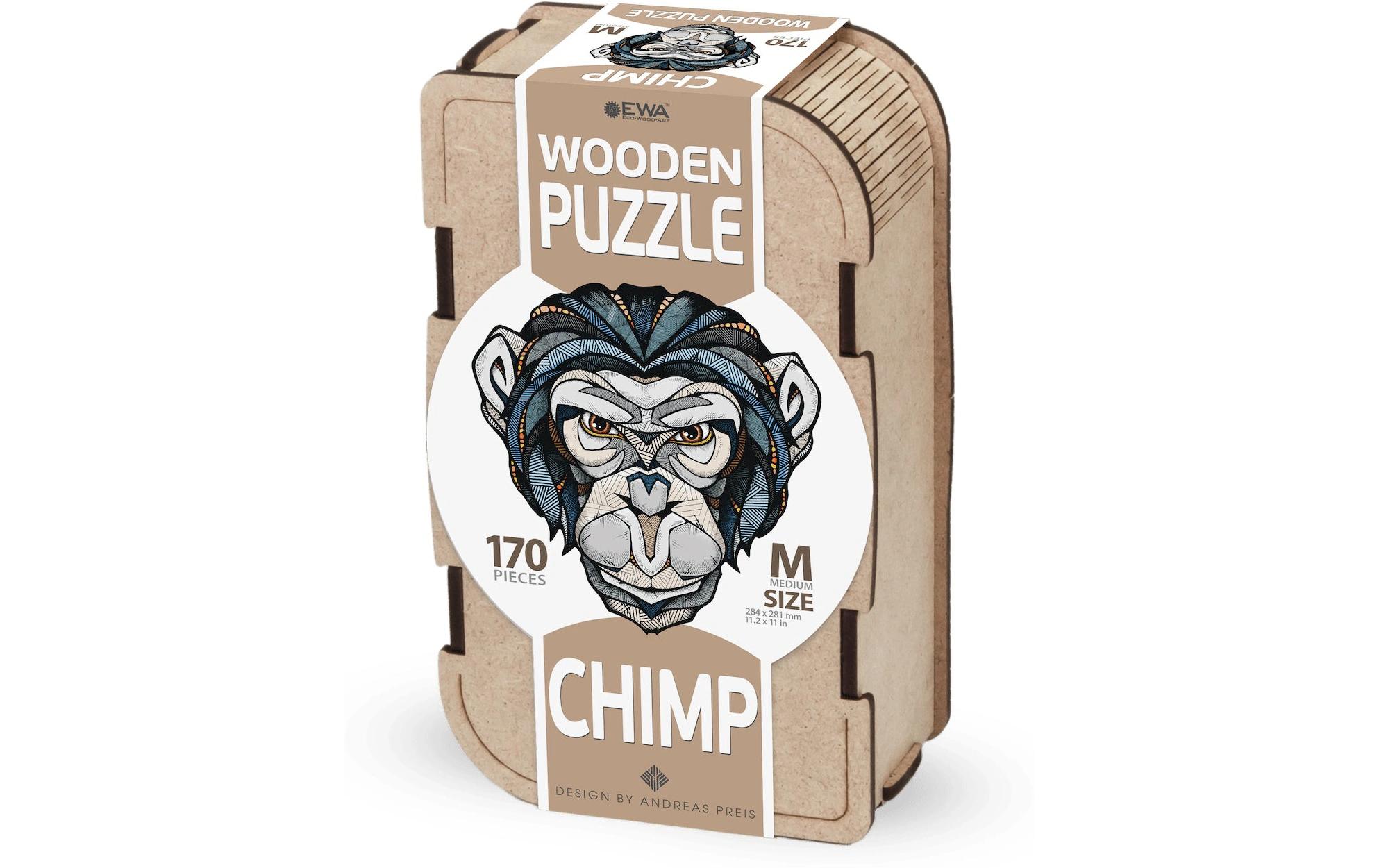 Eco Wood Art Holz-Puzzle Schimpanse 170 Teile