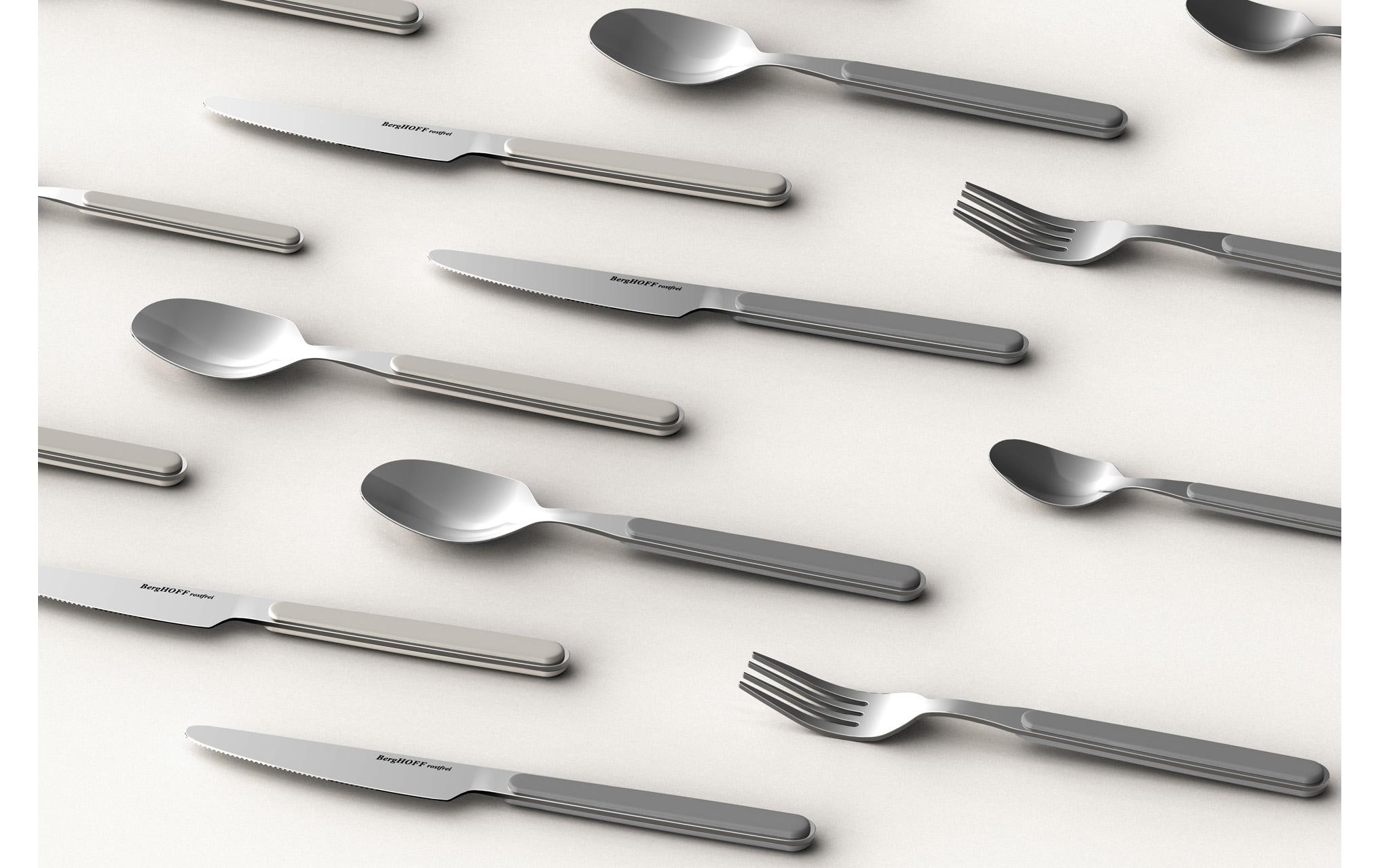 BergHOFF Besteck-Set Leo Balance Moonbeam 24-teilig, Beige/Silber