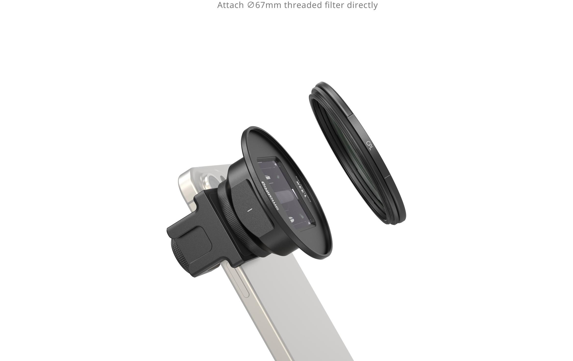 Smallrig 1.33x Anamorphotisches Objektiv für Mobiltelefone (T-Mount)