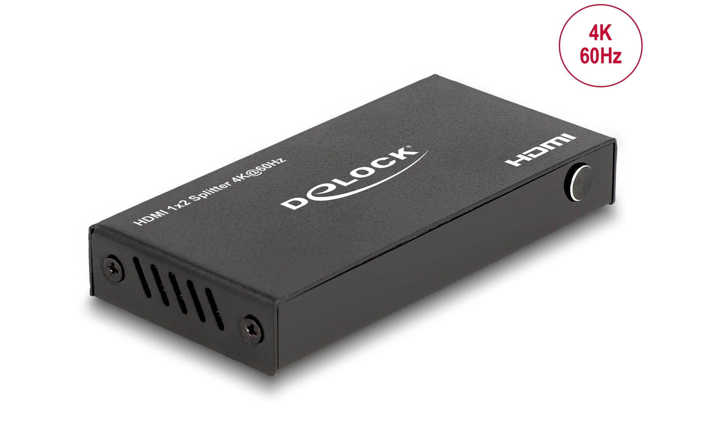 Delock 2-Port Signalsplitter HDMI-HDMI 4K/60 Hz Delock 2-Port Signalsplitter HDMI-HDMI 4K/60 Hz