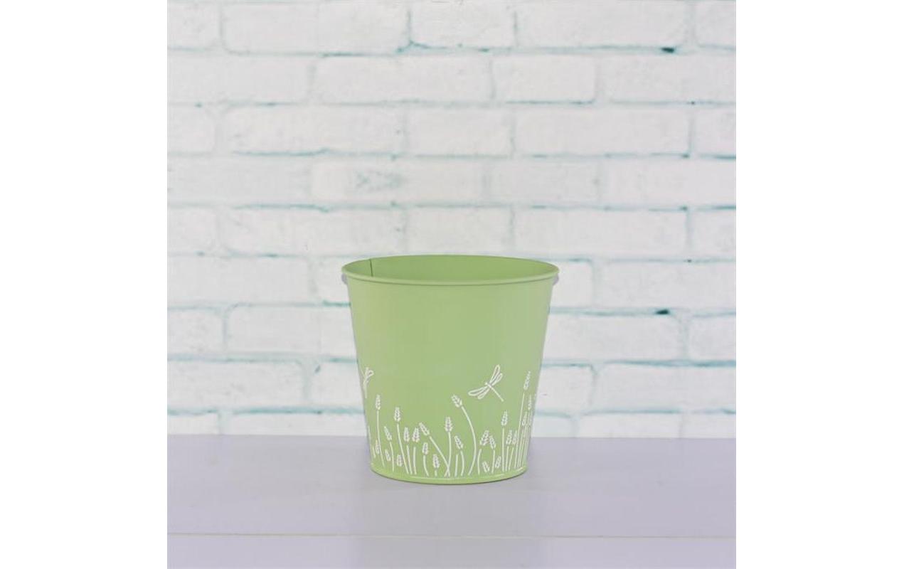 Dameco Übertopf Rund Grün/Weiss