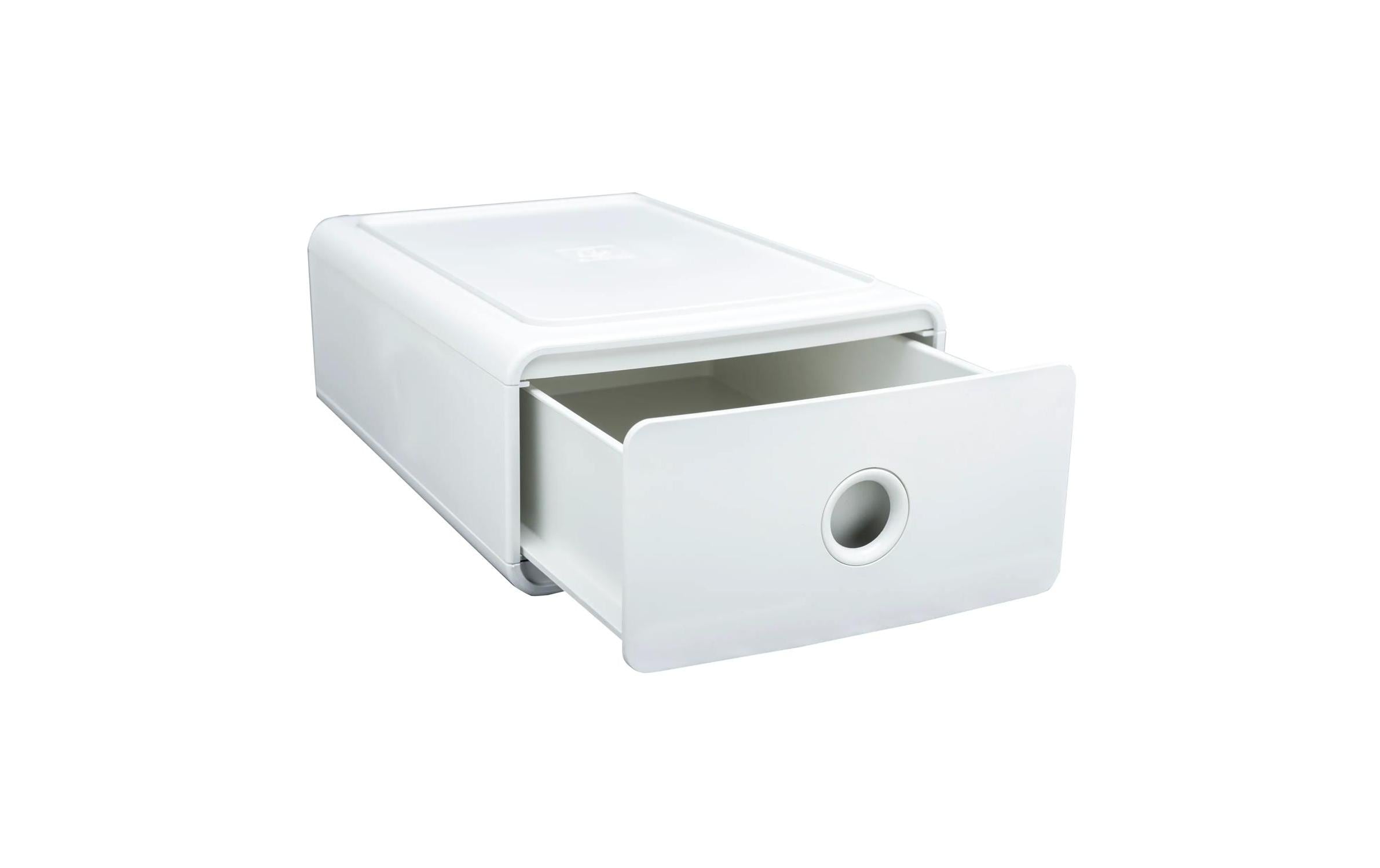 Exacompta Schubladenbox Tiny Box AutentiK, A5+, 1 Schublade, Weiss