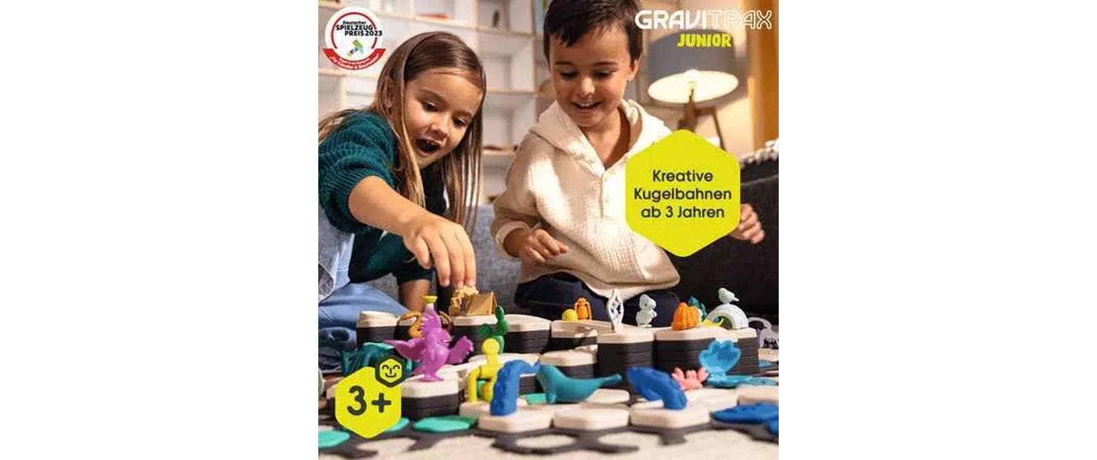 Ravensburger Kugelbahn GraviTrax Junior Starter-Set XXL Dino
