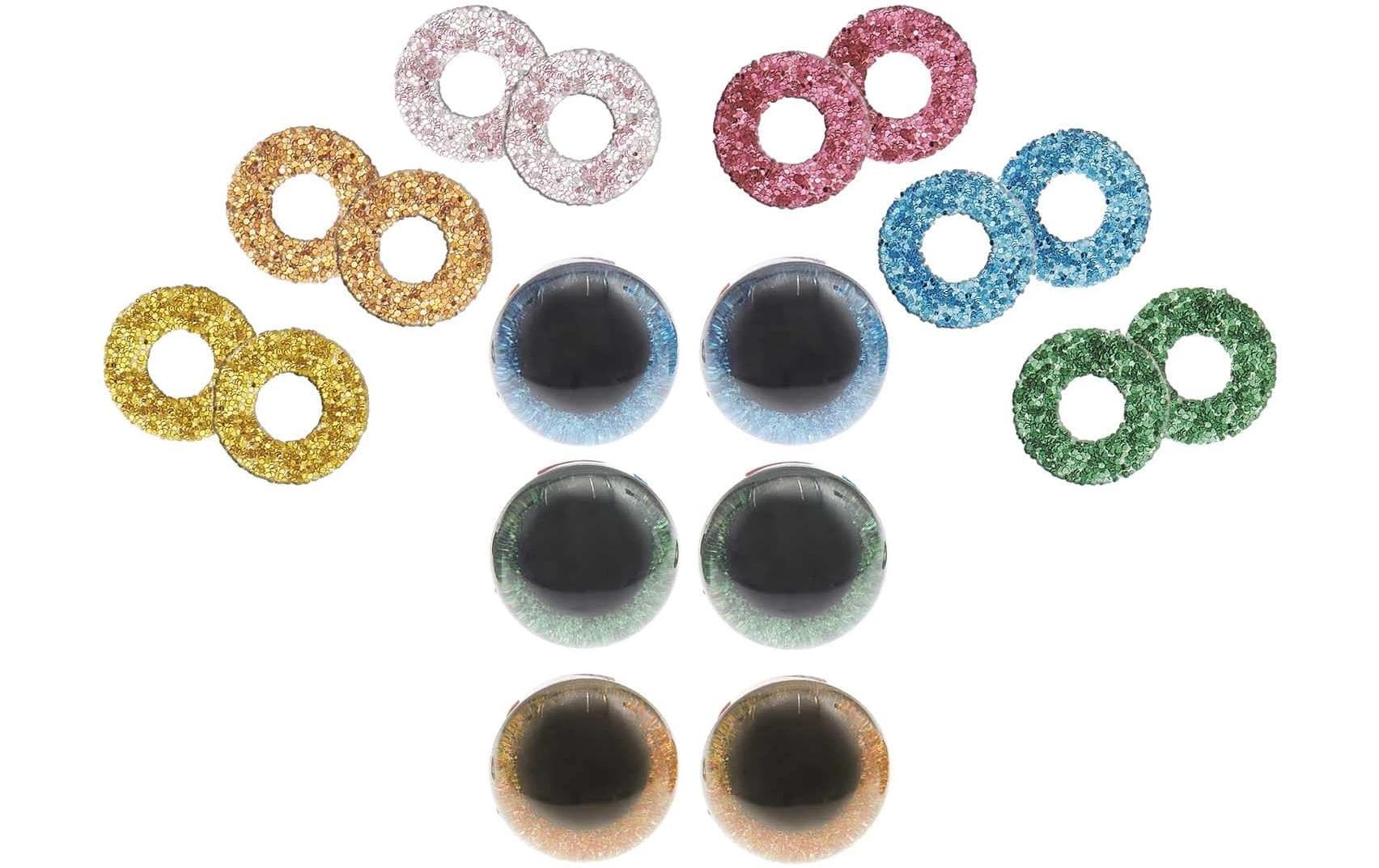 Rico Design Sicherheitsaugen mit 6 Farben zur Auswahl 12 mm 6 Stk. Rico Design Sicherheitsaugen mit 6 Farben zur Auswahl 12 mm 6 Stk.