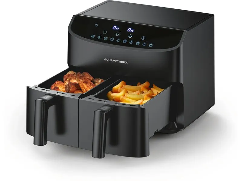 GOURMETmaxx Heissluft-Fritteuse 6 kg, Schwarz