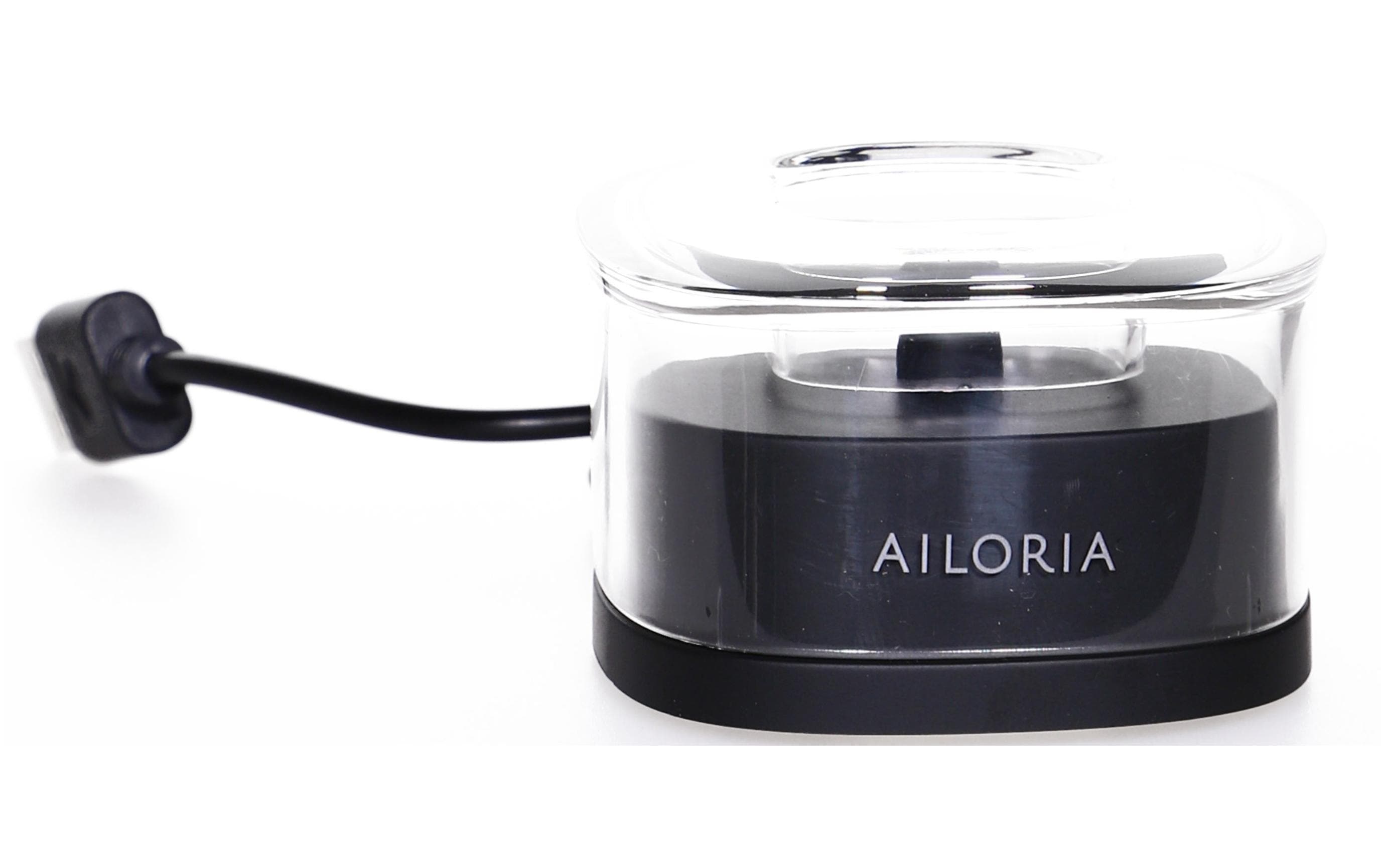 Ailoria Schallzahnbürste Shine Bright Schwarz, inkl. USB-Ladegerät