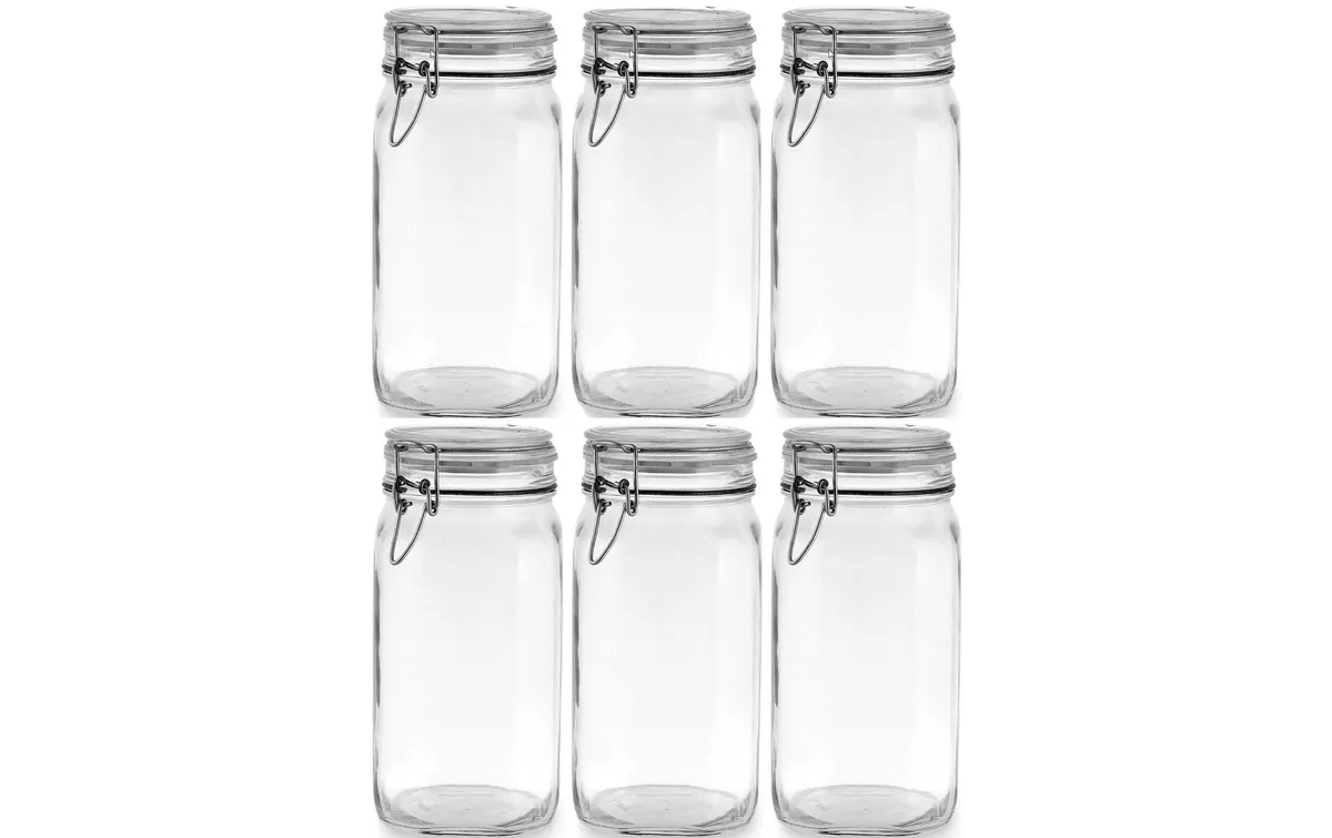 Bormioli Rocco Einmachglas Fido 1500 ml, 6 Stück 