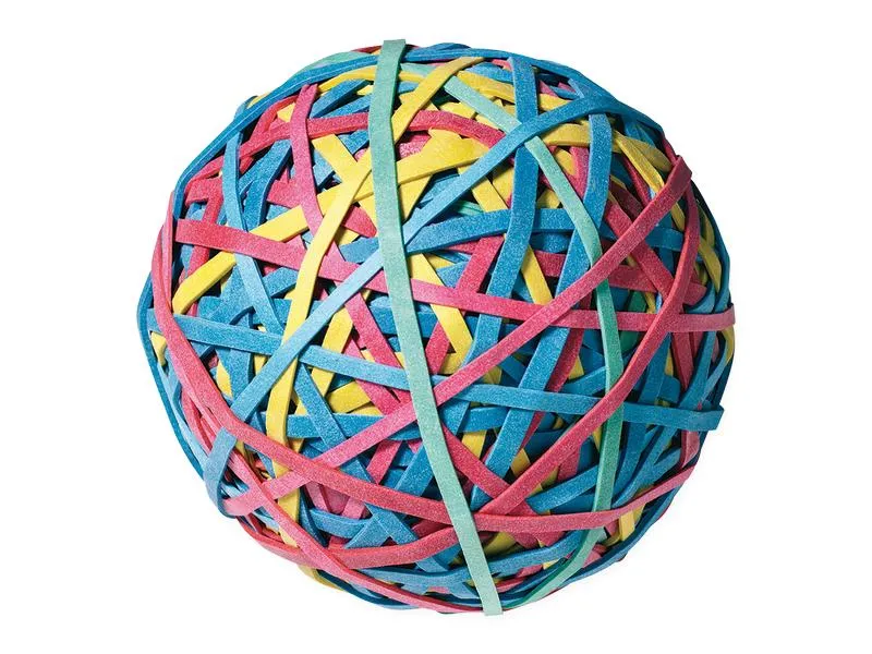 Alco Gummiband Gummiring Ball, ca. 320 Stück, Kautschuk Alco Gummiband Gummiring Ball, ca. 320 Stück, Kautschuk