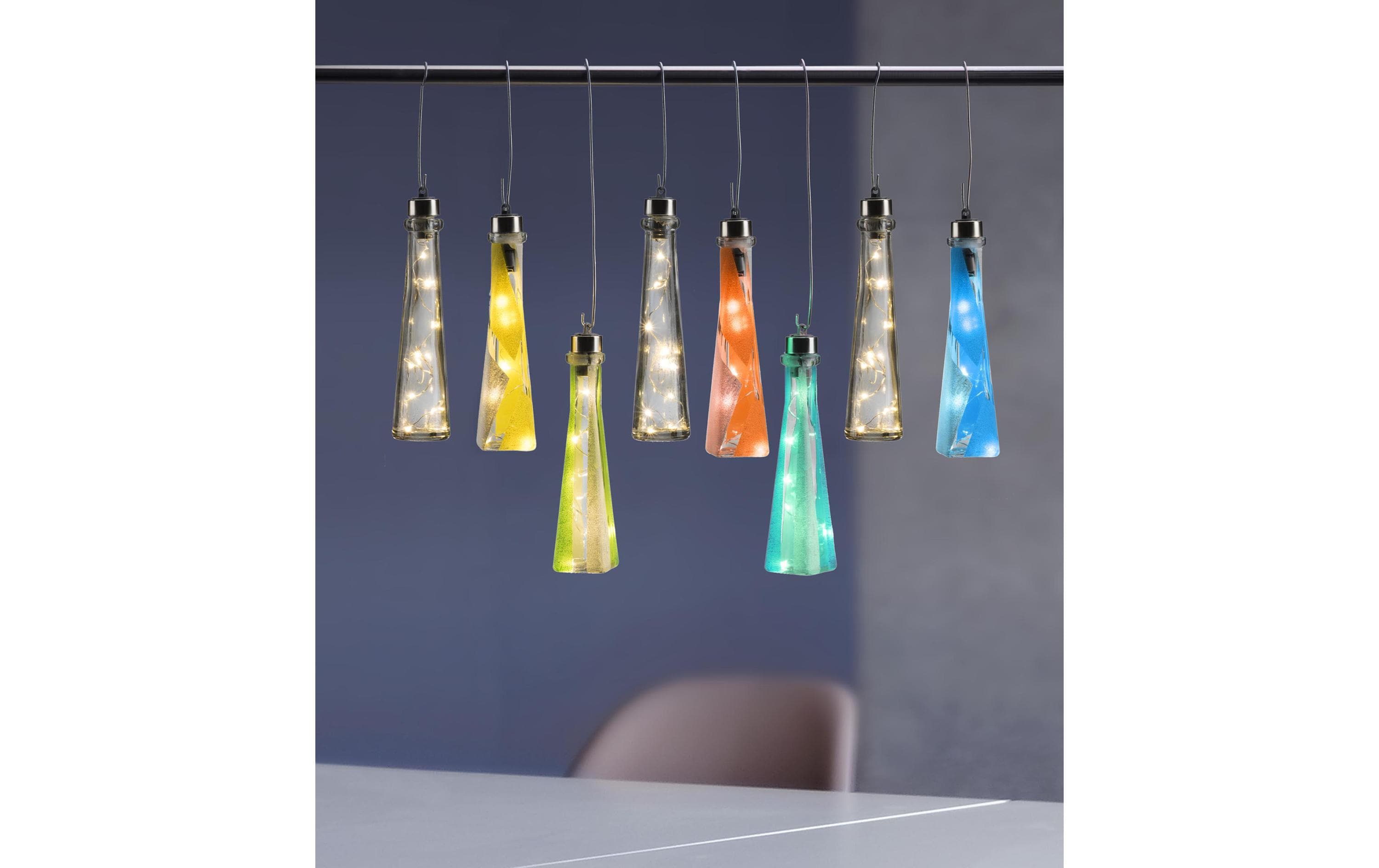 Glorex Lichterkette für Flaschen 10 cm, Silber