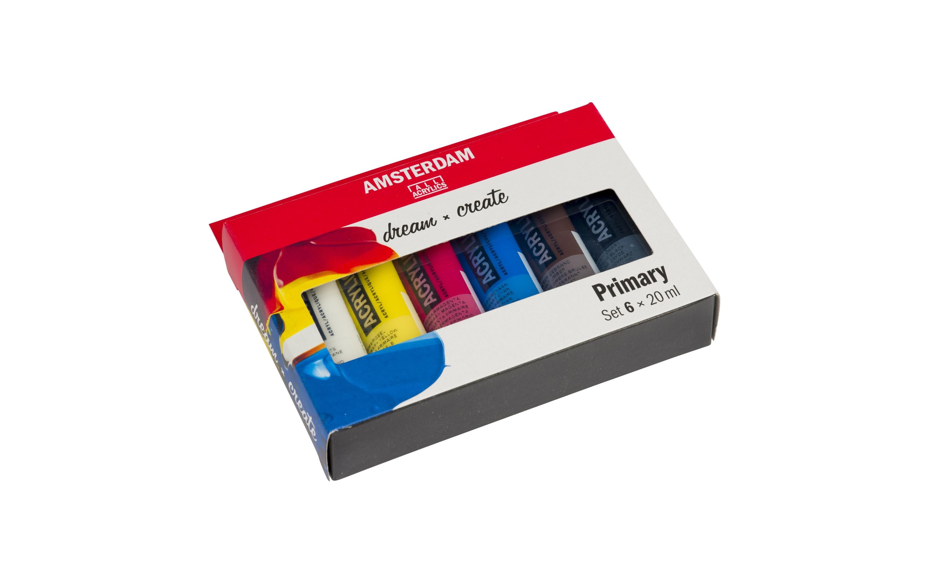Amsterdam Acrylfarbe Primary 6 Tuben à 20 ml