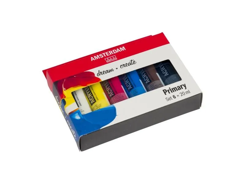 Amsterdam Acrylfarbe Primary 6 Tuben à 20 ml Amsterdam Acrylfarbe Primary 6 Tuben à 20 ml