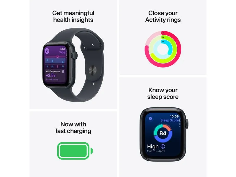 Apple Watch SE 3 40 mm GPS Sport Band Midnight M/L