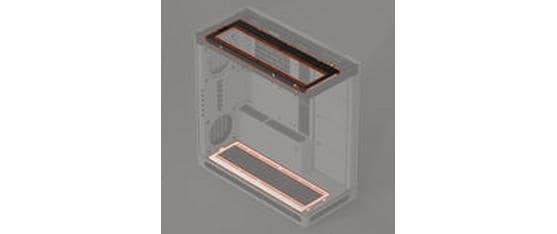 HAVN HS 420 Fan Brackets für 360 mm Radiatoren Weiss