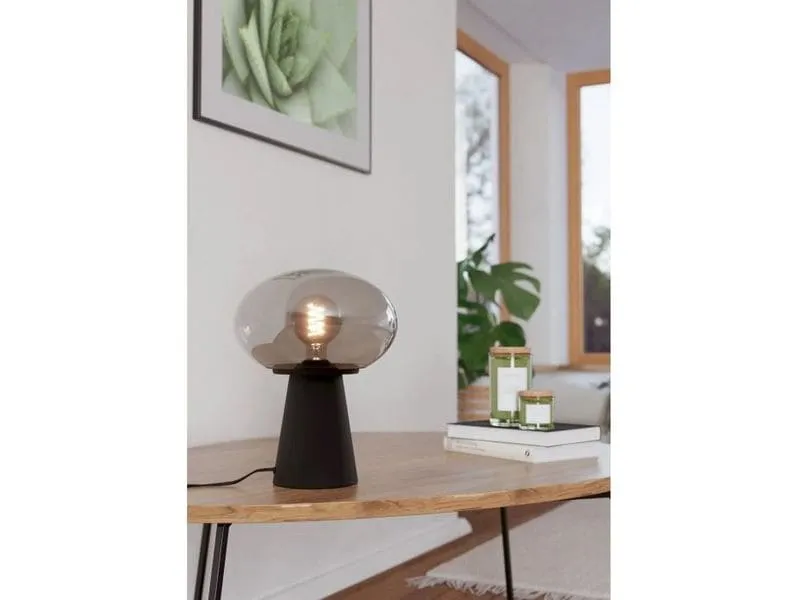 EGLO Leuchten Tischleuchte MADONNINA gross, schwarz exkl. E27 1x40W