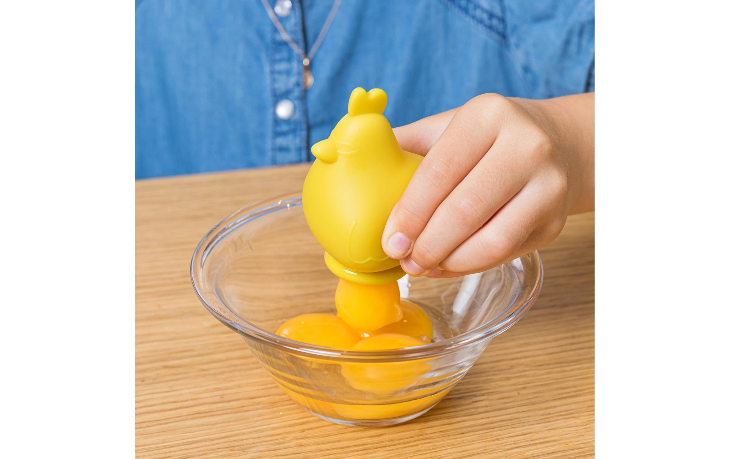 Chefclub Eiertrenner 6.5 x 6.5 x 11.5 cm, Gelb