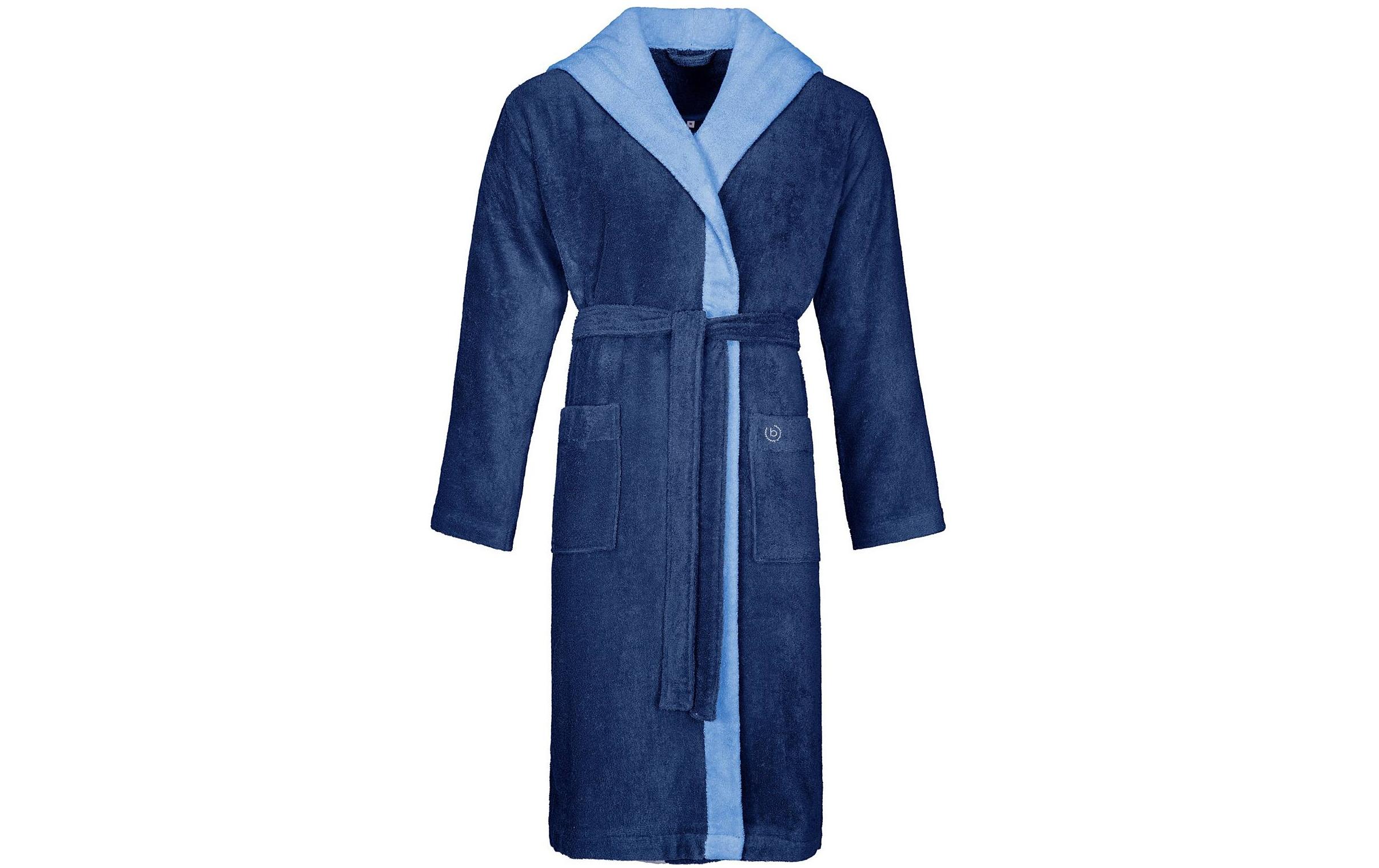 Bugatti Bademantel Stefano Marine Blau