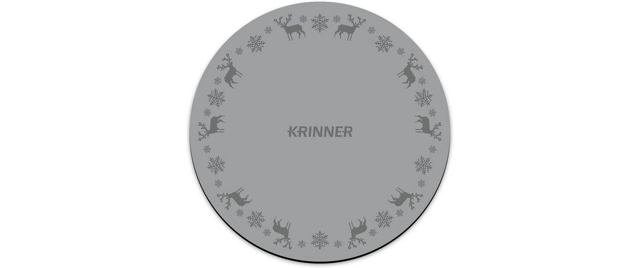 Krinner Christbaumdecke rund, Grau Ø 60 cm Krinner Christbaumdecke rund, Grau Ø 60 cm