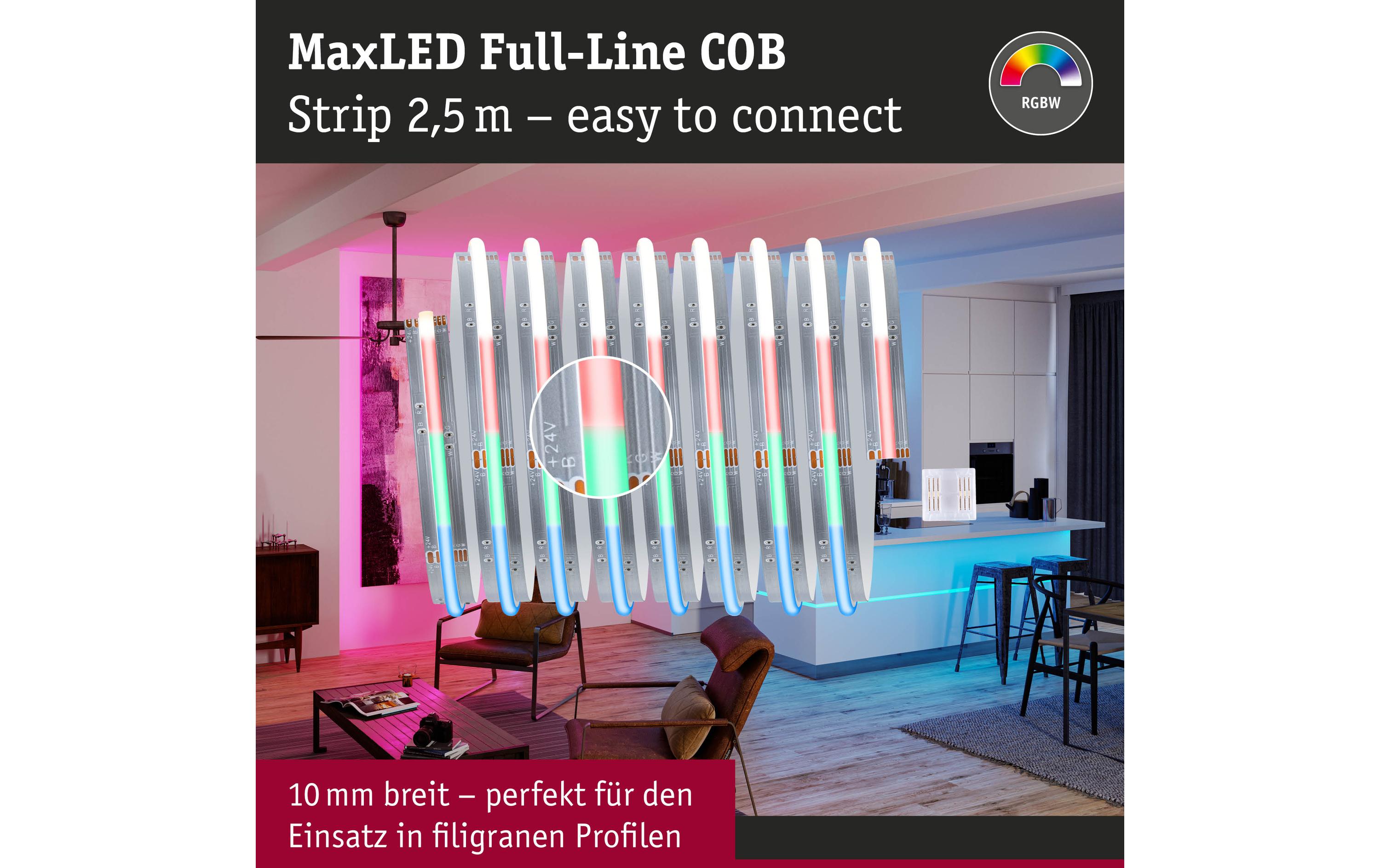 Paulmann MaxLED 500 LED Strip Full-Line COB 2.5 m
