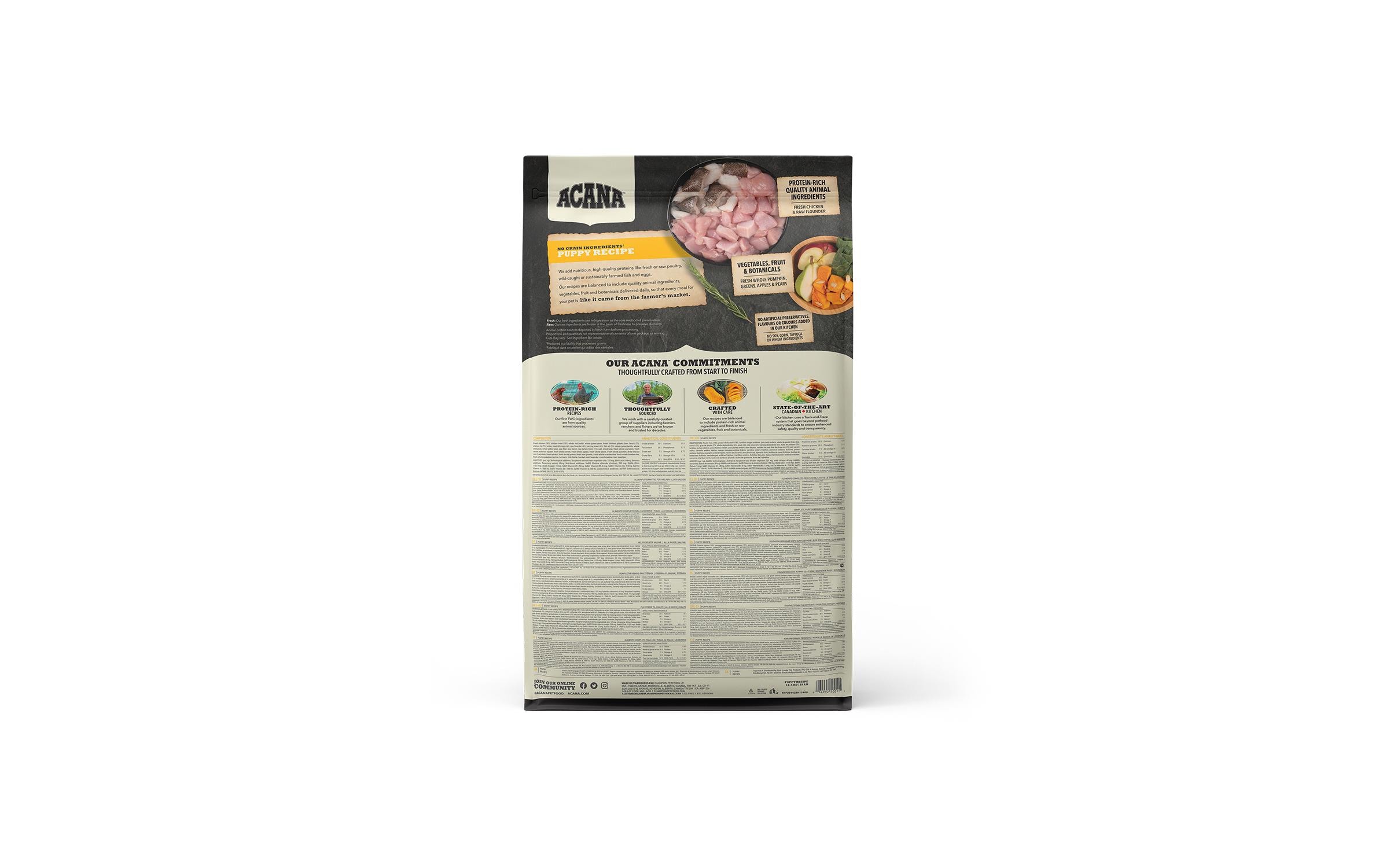 Acana Trockenfutter Puppy Recipe, 11.4 kg Acana Trockenfutter Puppy Recipe, 11.4 kg