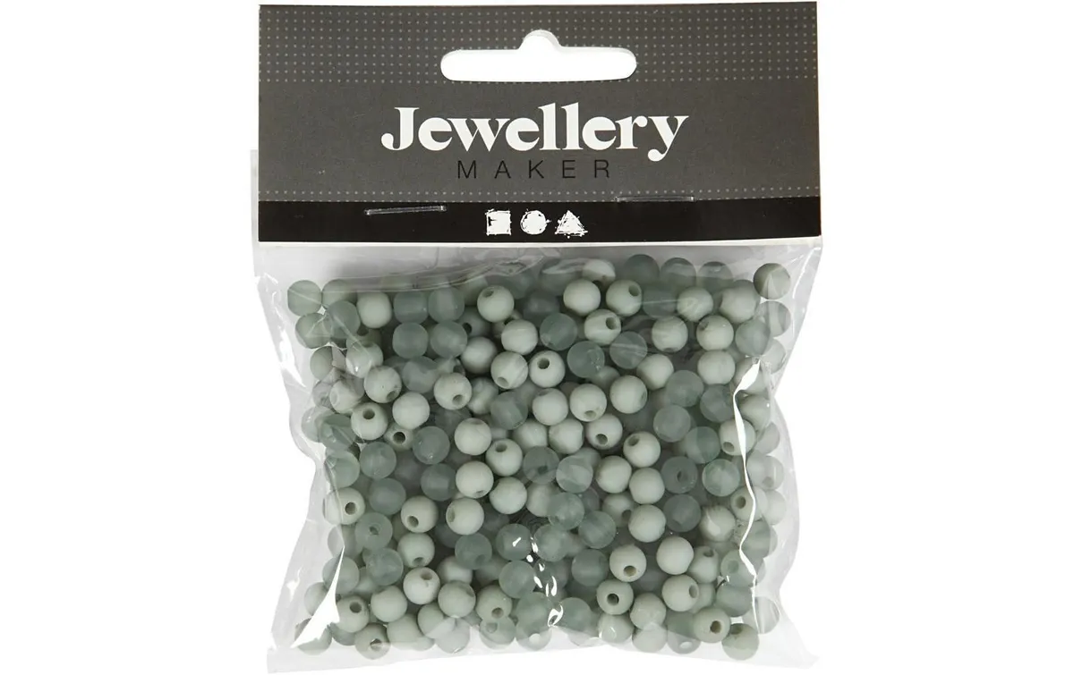 Creativ Company Kunststoffperlen 6 mm, Mint, 150 Stk. Creativ Company Kunststoffperlen 6 mm, Mint, 150 Stk.