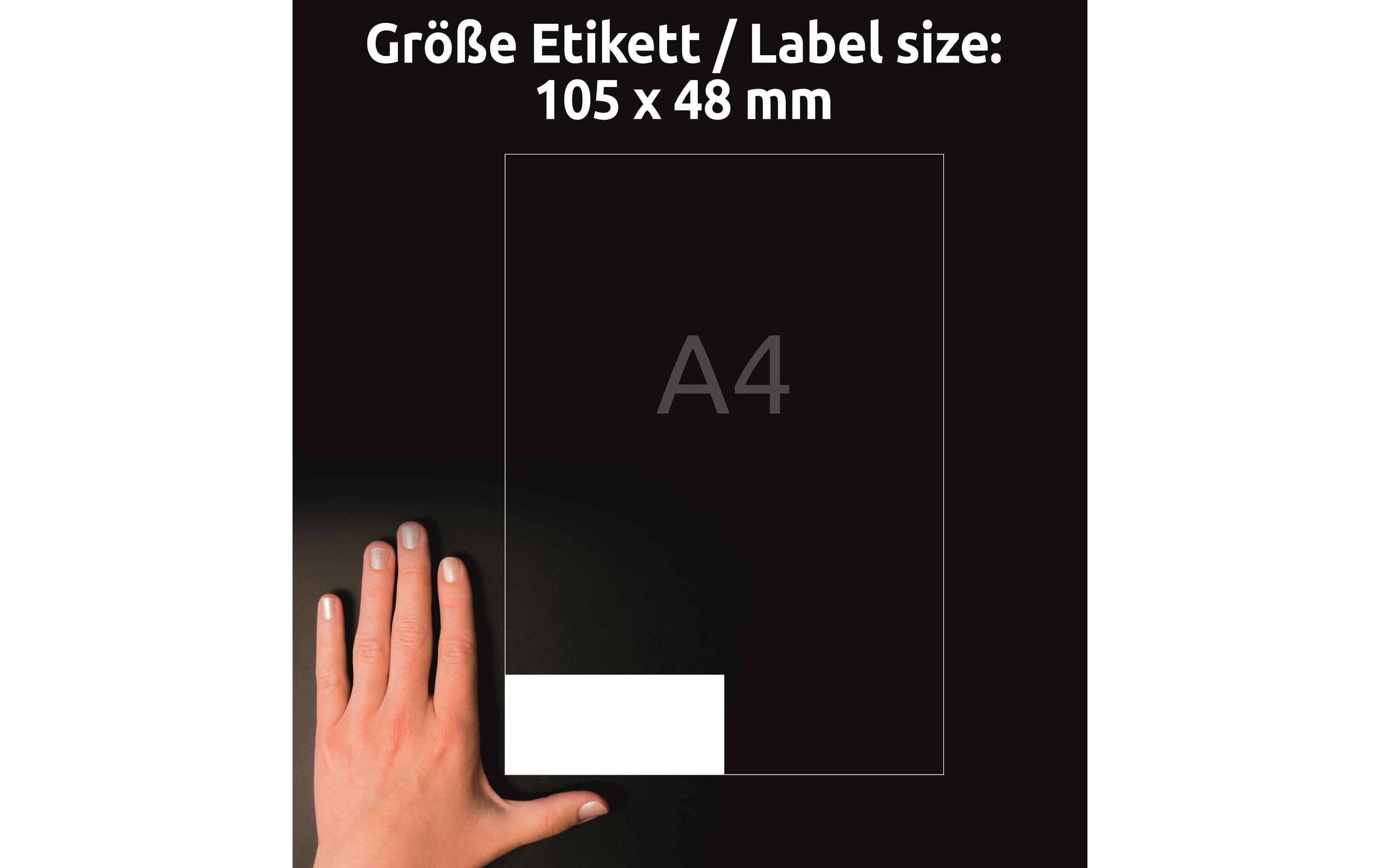 Avery Zweckform Universal-Etiketten 6175 105 x 48 mm, 30 Blatt