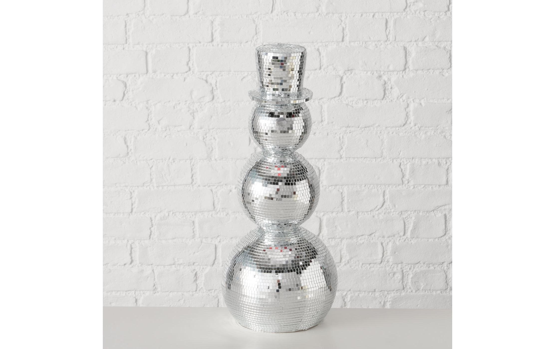 Boltze Weihnachtsfigur Schneemann Disco 50 x 22 cm