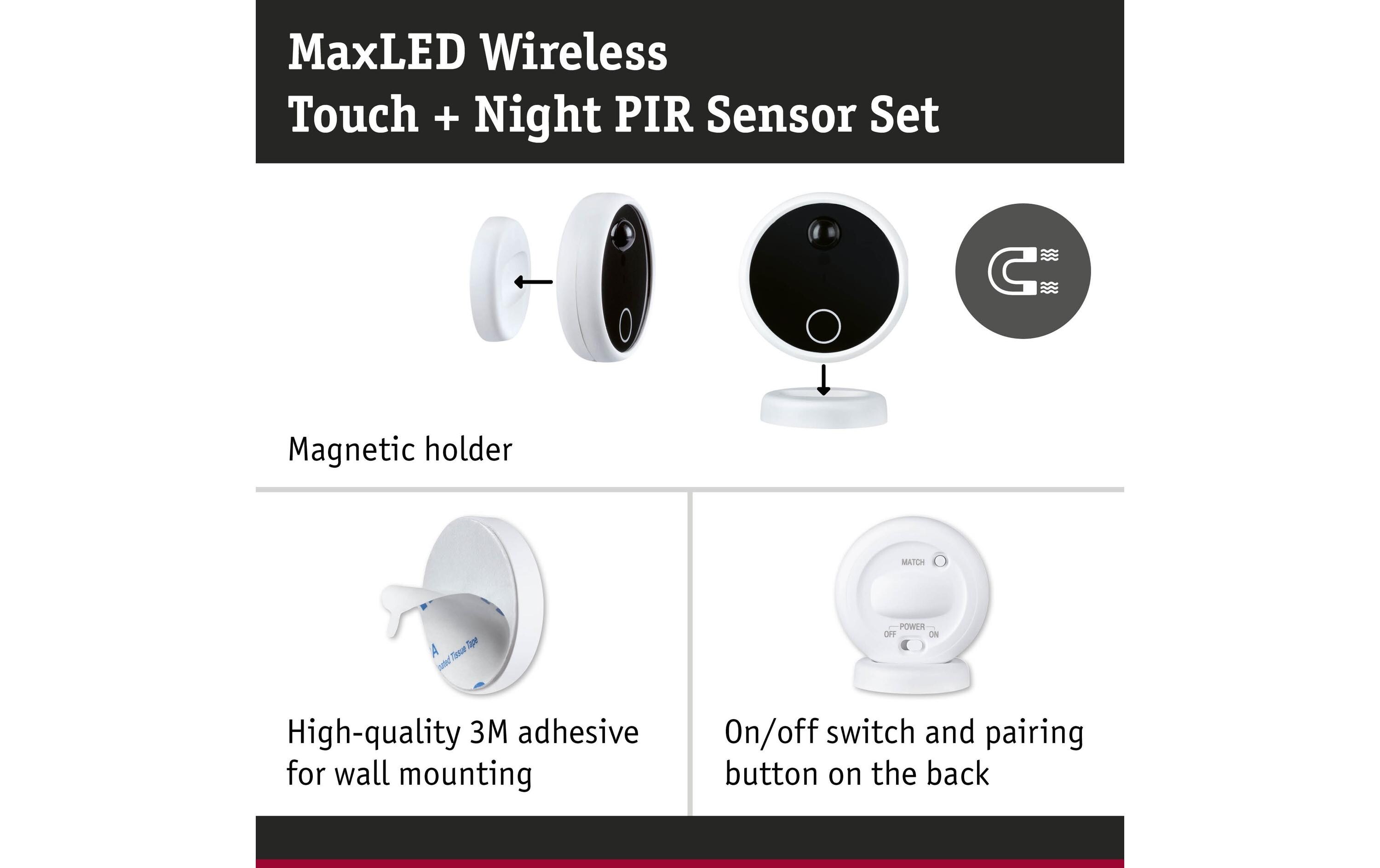 Paulmann MaxLED Wireless PIR & Touch Sensor