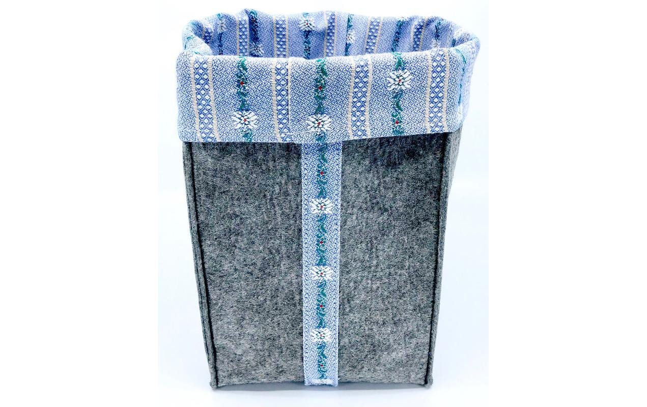 Nouvel Brotkorb Sennenlock, 19 x 19 x 18 cm, Grau