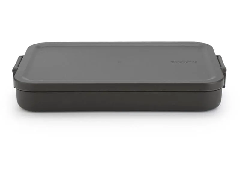 Brabantia Lunchbox Make & Take 25.5 x 16.6 x 3.7 cm, Dunkelgrau