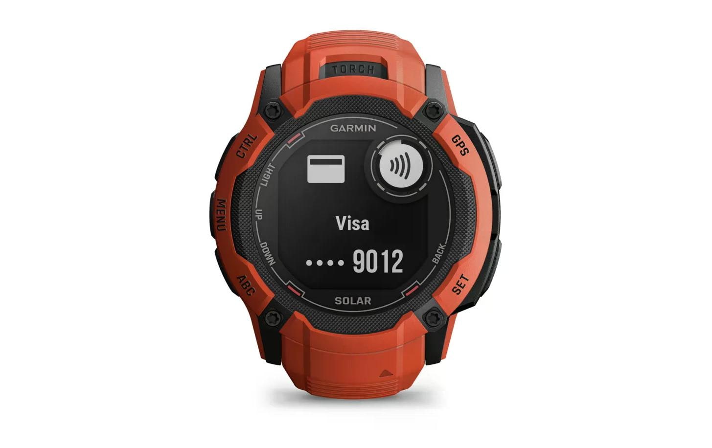 GARMIN Sportuhr Instinct 2X Solar Flame Red