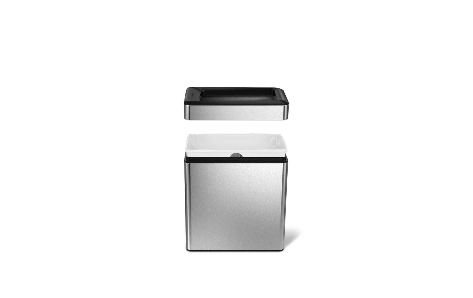 Simplehuman Abfalleimer CW1225 10 Liter, Silber