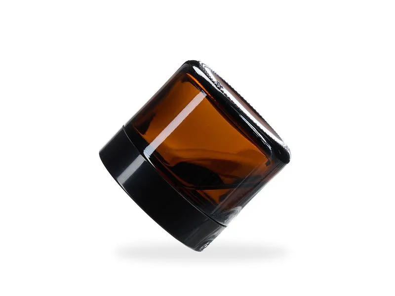 relaxdays Braunglas Salbentiegel 60 ml, 12 Stück