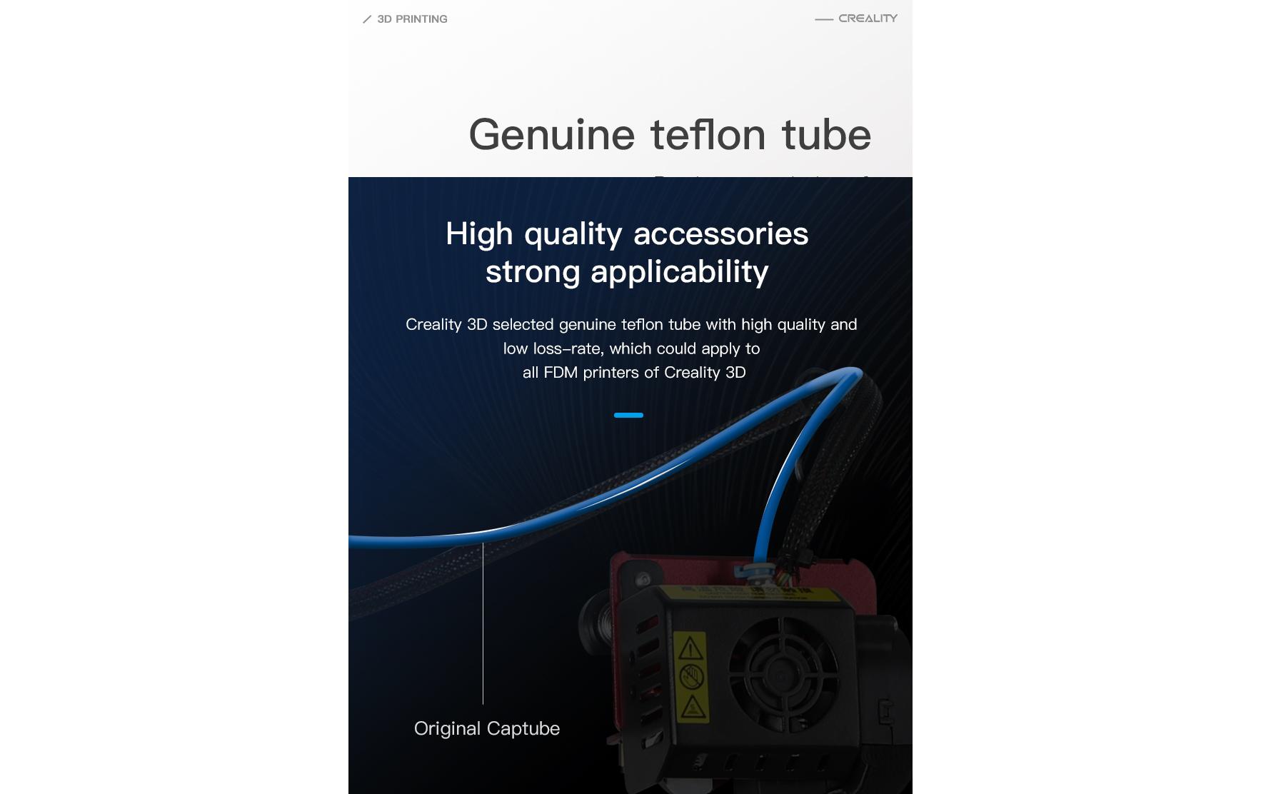 Creality Teflonschlauch Capricorn Kit 2 m