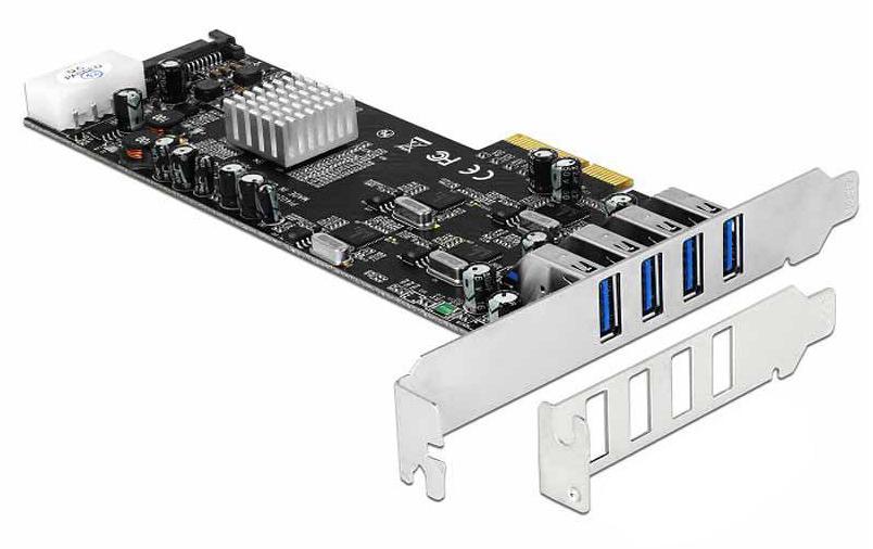 Delock PCI-Express-Karte USB 3.0 Typ-A - 4x Quad Channel Delock PCI-Express-Karte USB 3.0 Typ-A - 4x Quad Channel