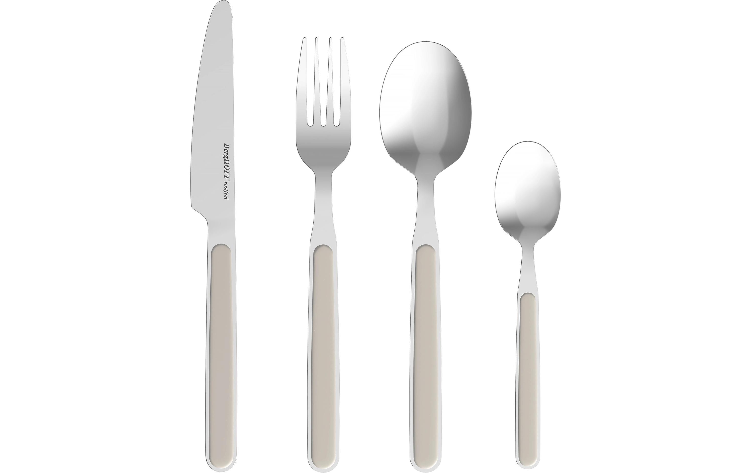 BergHOFF Besteck-Set Leo Balance Moonbeam 24-teilig, Beige/Silber