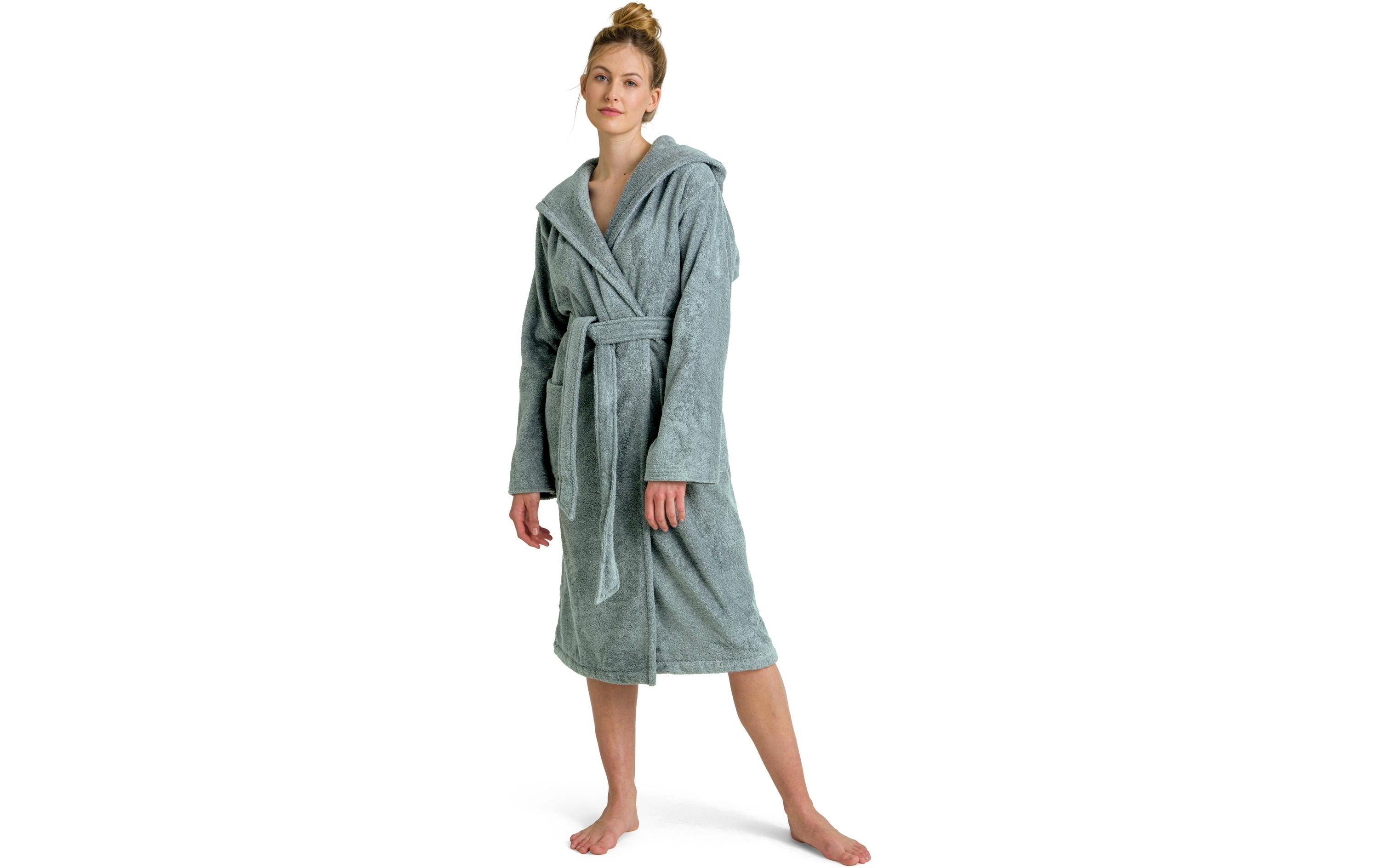 Möve Bademantel Superwuschel M, Grün