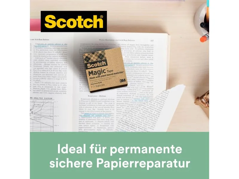 Scotch Tischabroller Magic 19 mm x 33 m, Schwarz
