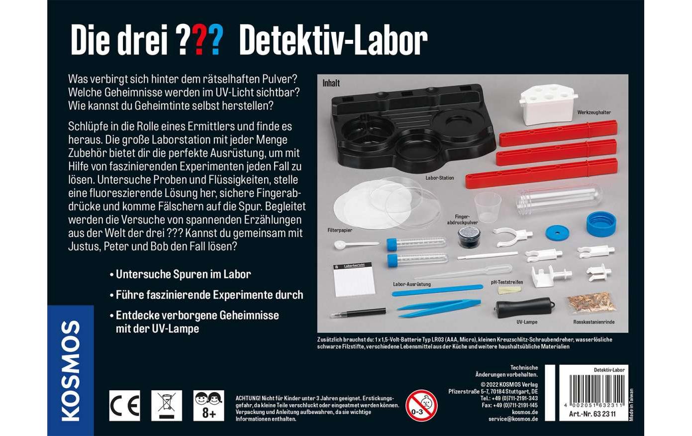 Kosmos Experimentierkasten Die drei??? Detektiv-Labor Kosmos Experimentierkasten Die drei??? Detektiv-Labor