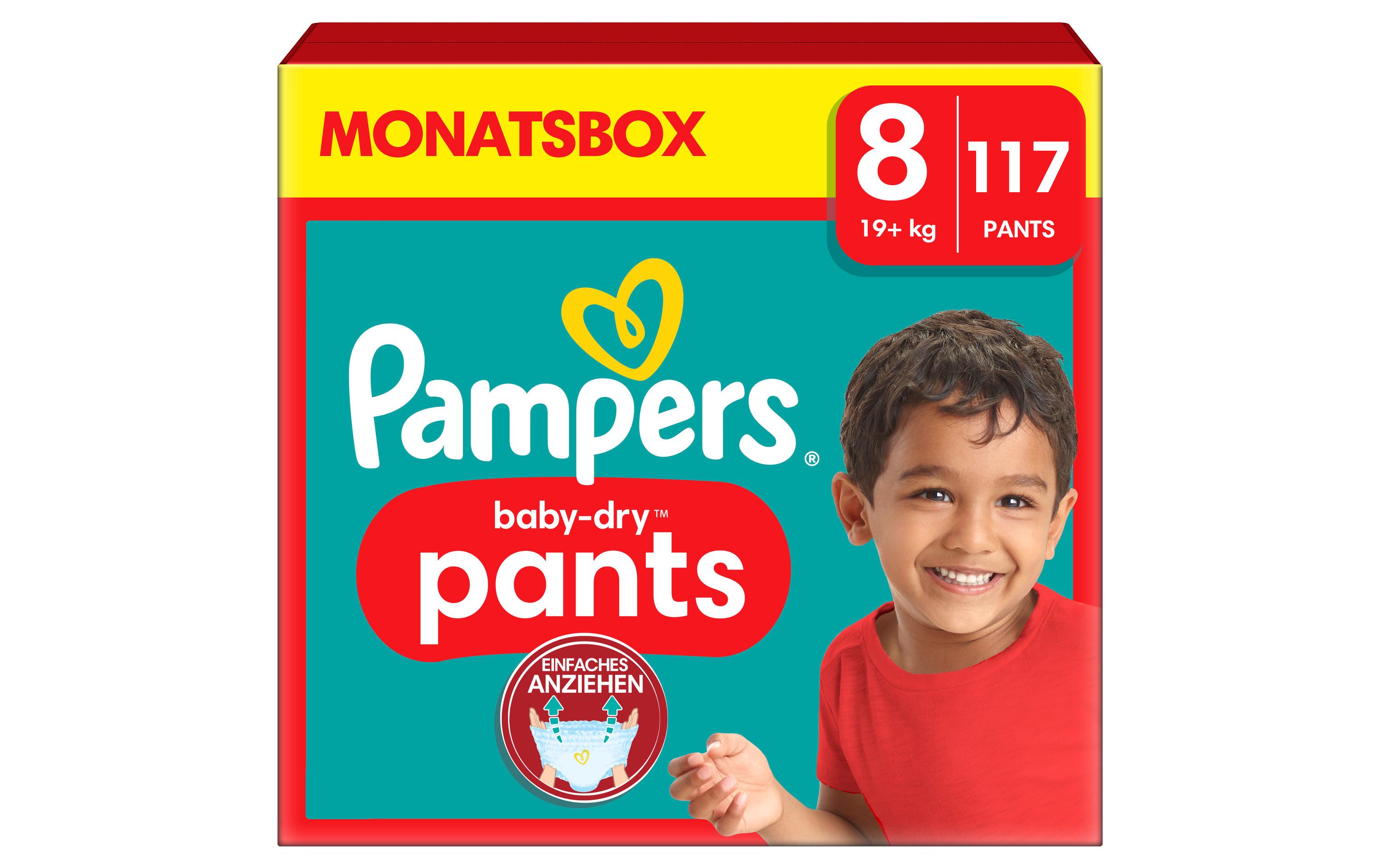 Pampers Windeln Baby Dry Pants Extra Large Grösse 8