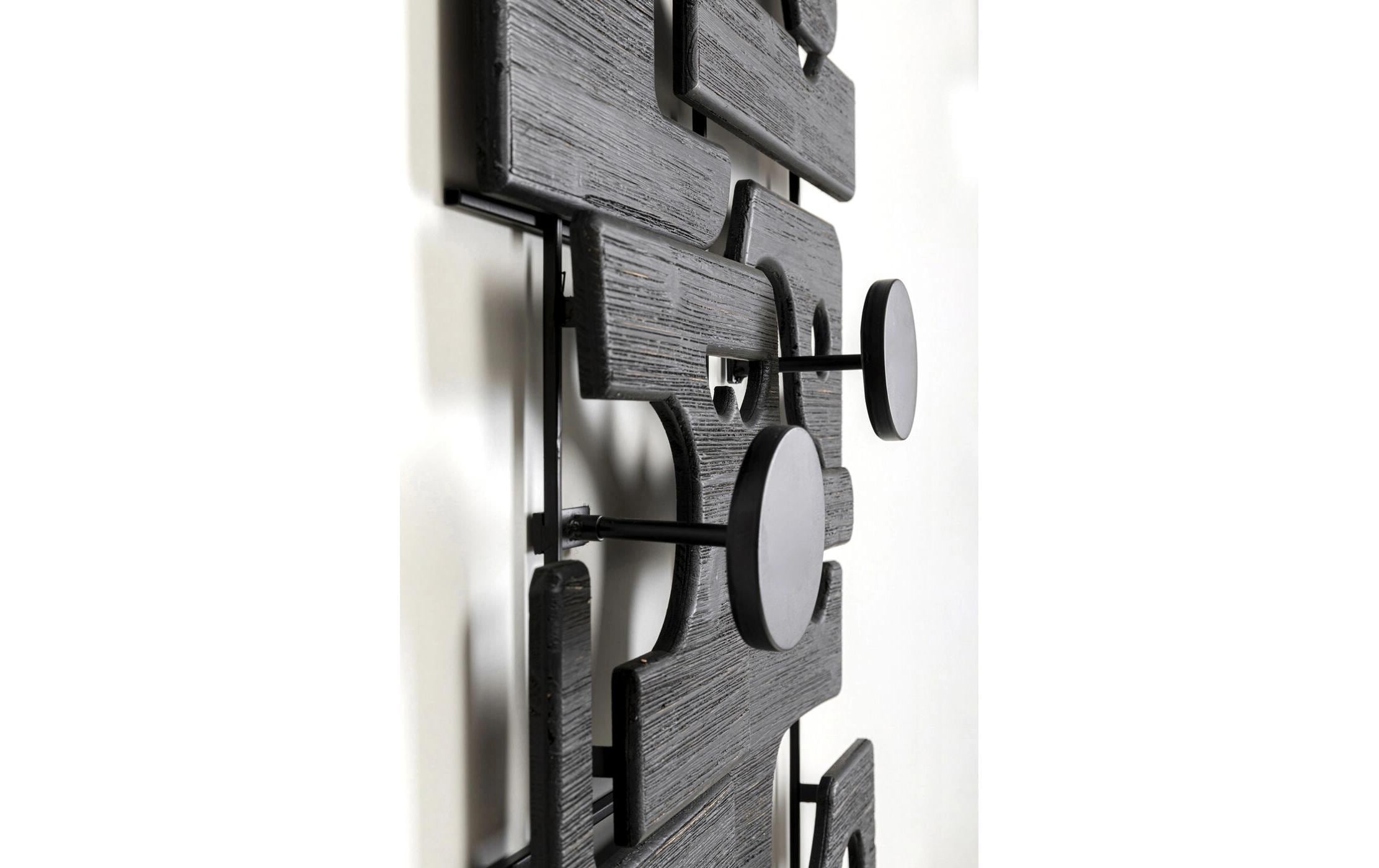 Kare Wandgarderobe Art Shapes 51 x 90 cm, Schwarz