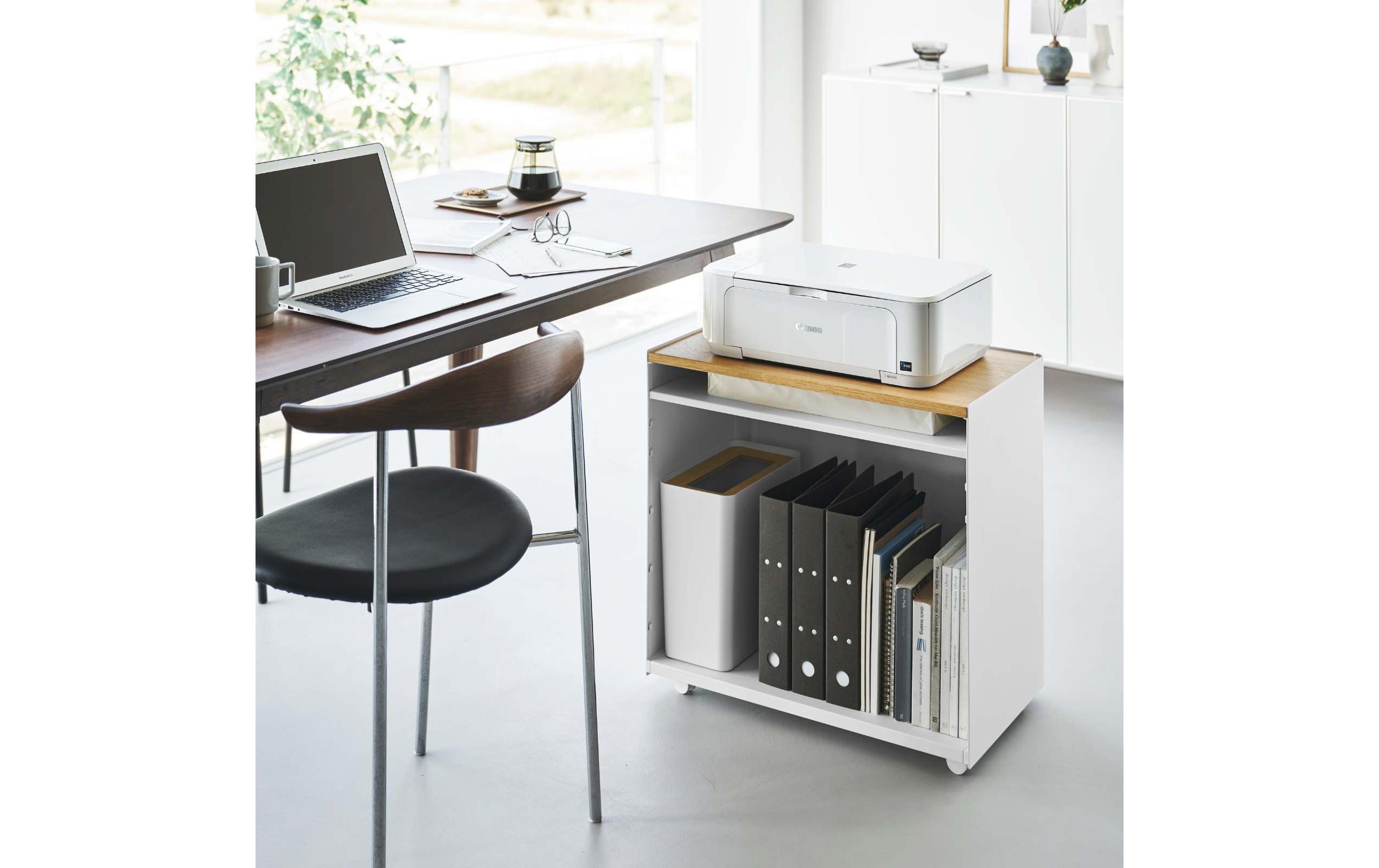 Yamazaki Servierwagen Tower 60.3 x 59 cm, Weiss