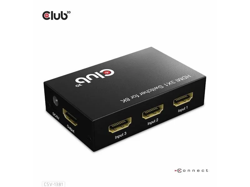 Club 3D Umschalter CSV-1381 HDMI Club 3D Umschalter CSV-1381 HDMI