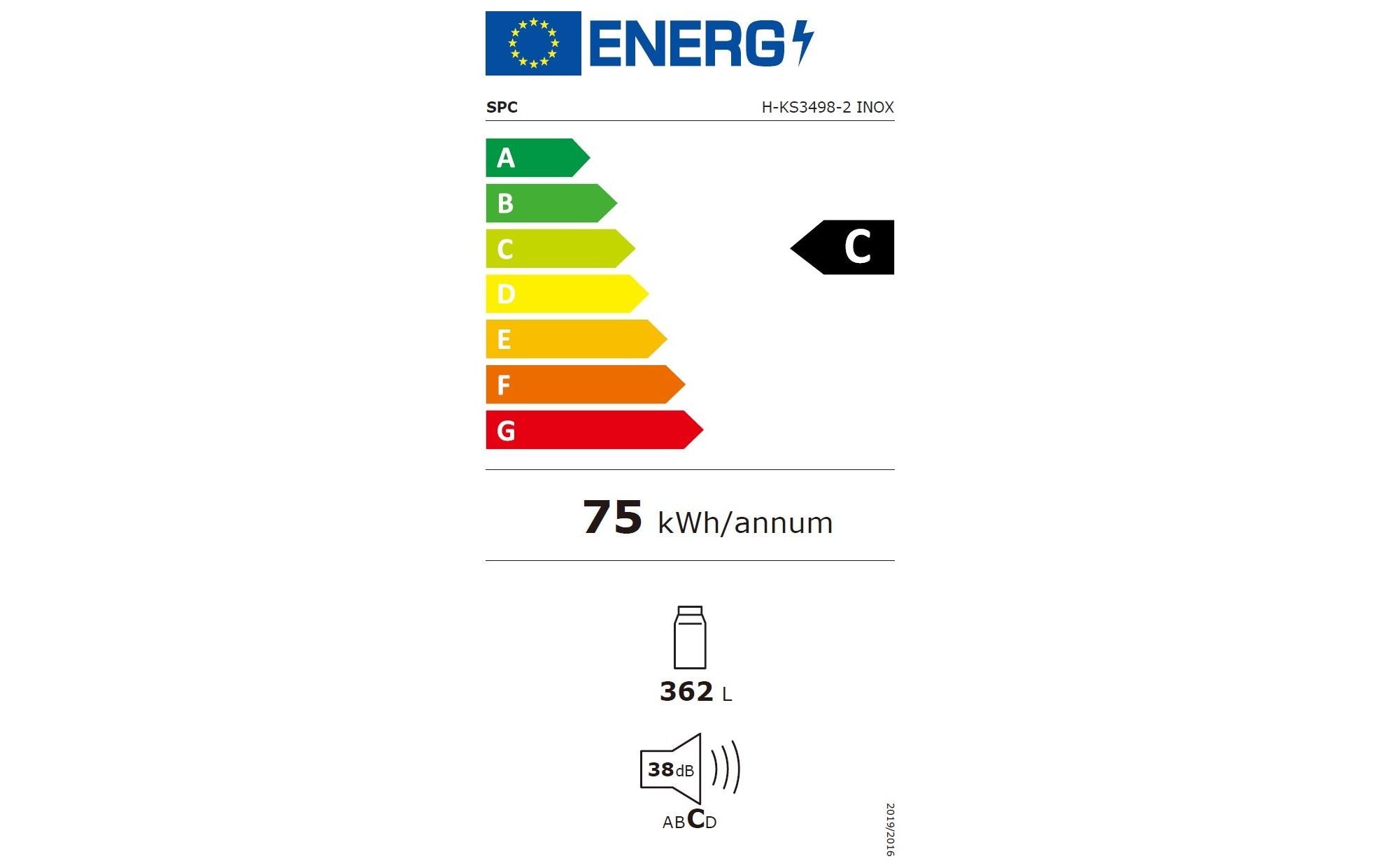 SPC Kühlschrank H-KS3498-2 INOX Rechts