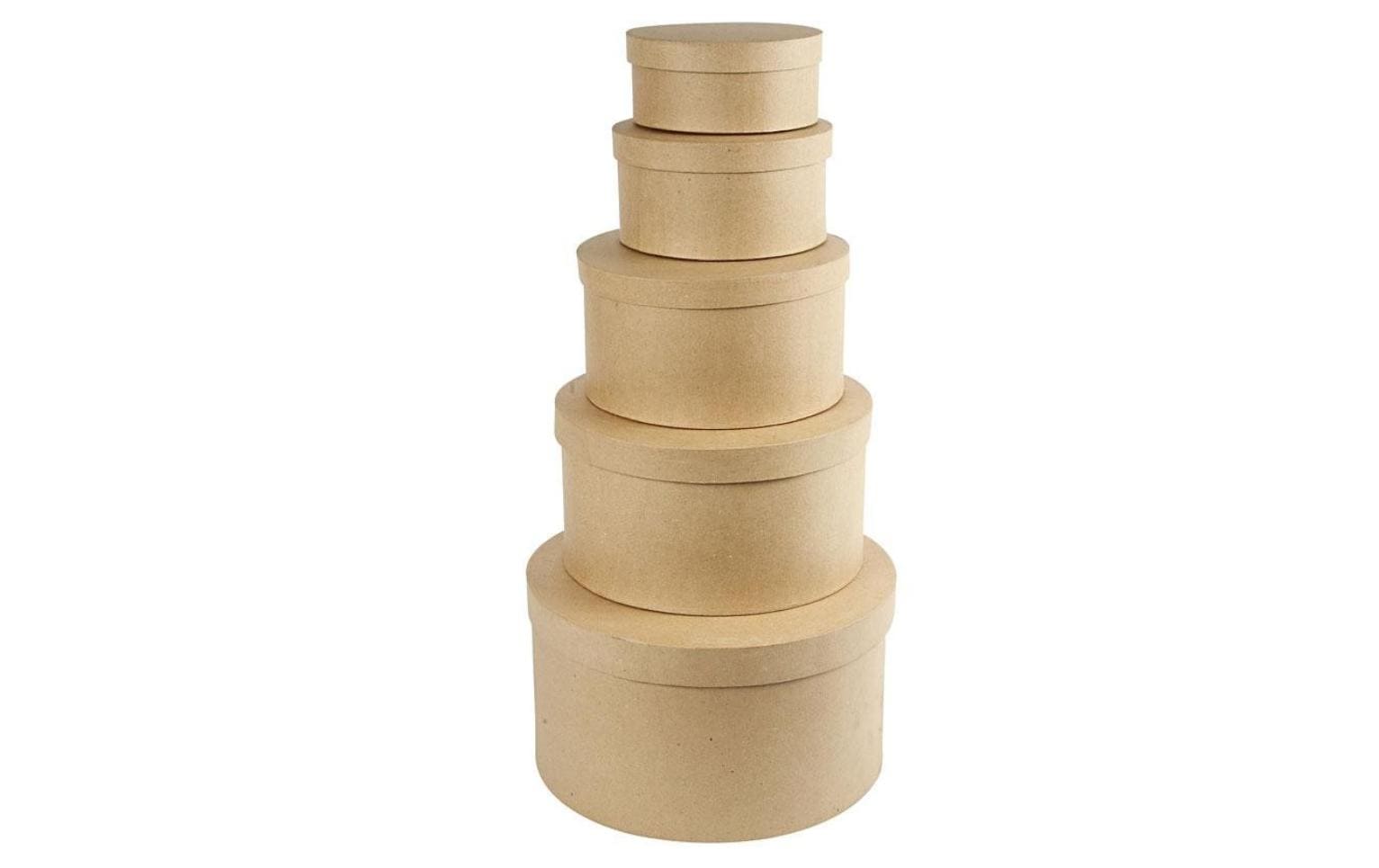 Creativ Company Papp-Schachtel 8-19 cm 5 Stück Creativ Company Papp-Schachtel 8-19 cm 5 Stück