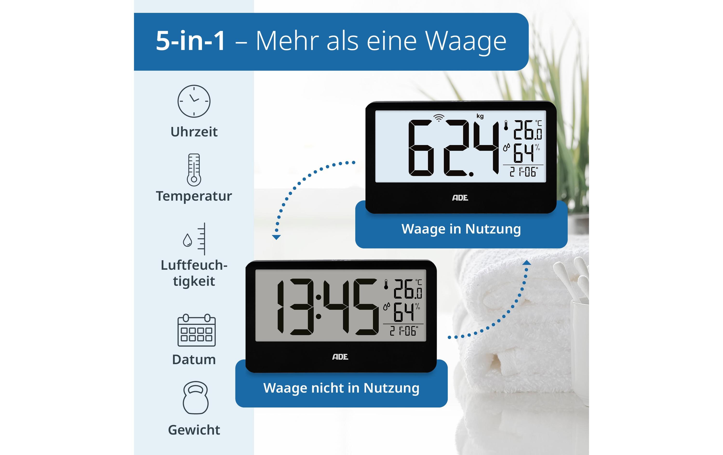 ADE Personenwaage Ronja BE2500-1 Schwarz