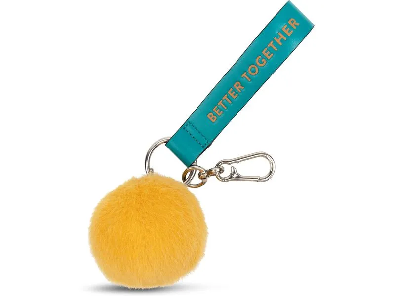 Bon Ton Toys Schlüsselanhänger Smiley ECO Fuzzy Gelb 7 cm Bon Ton Toys Schlüsselanhänger Smiley ECO Fuzzy Gelb 7 cm
