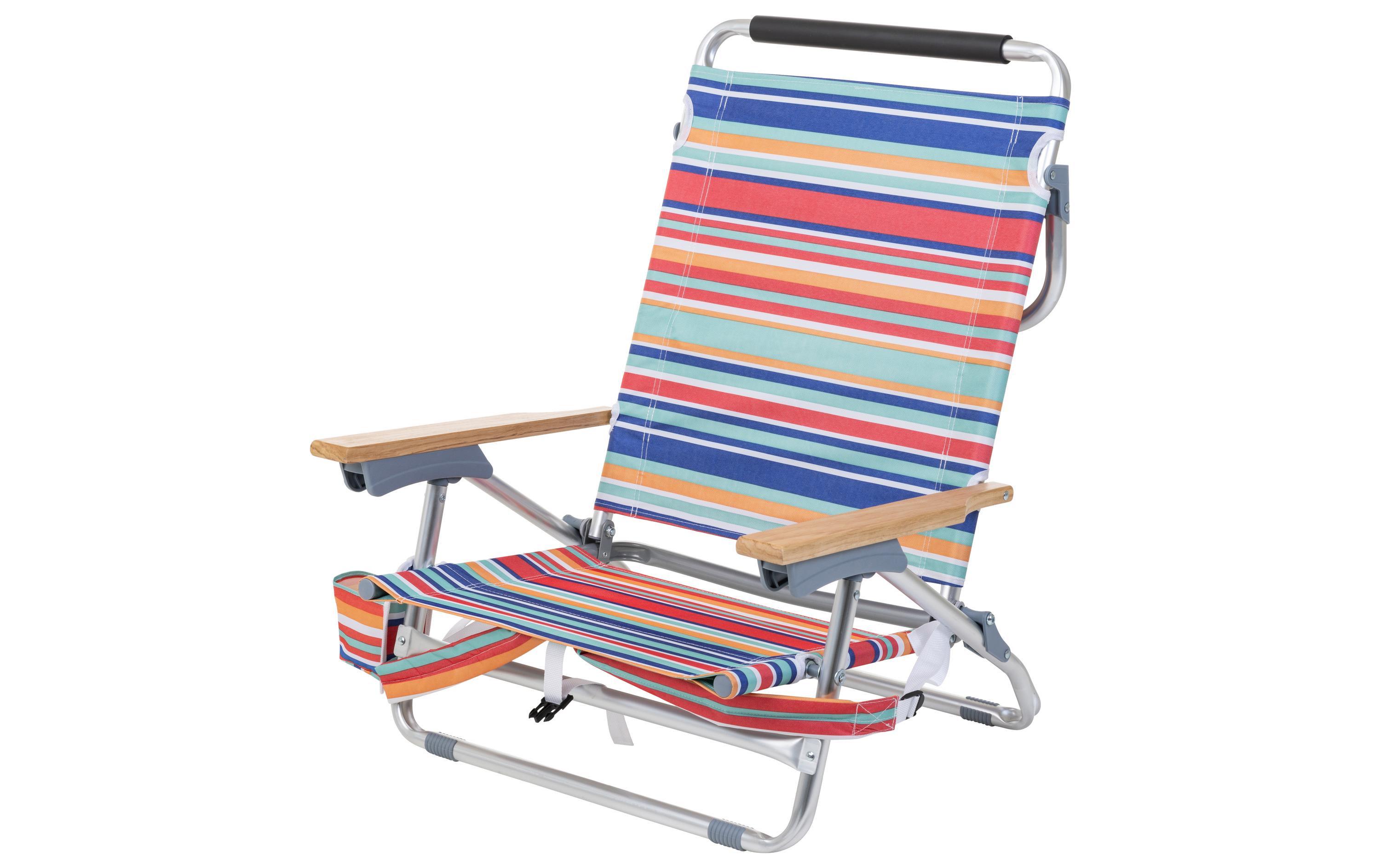 KOOR Strandstuhl Troopea mit Kühlfach, Mehrfarbig